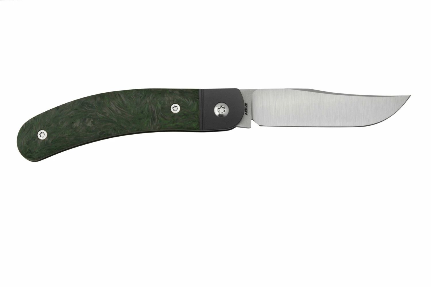 Jack Wolf Javelina Jack, JAVEL-01-DMGR, Fat Carbon Dark Matter Green, Couteau De Poche Slipjoint 4 Jack Wolf Javelina Jack, JAVEL-01-DMGR, Fat Carbon Dark Matter Green, Couteau De Poche Slipjoint – Image 2
