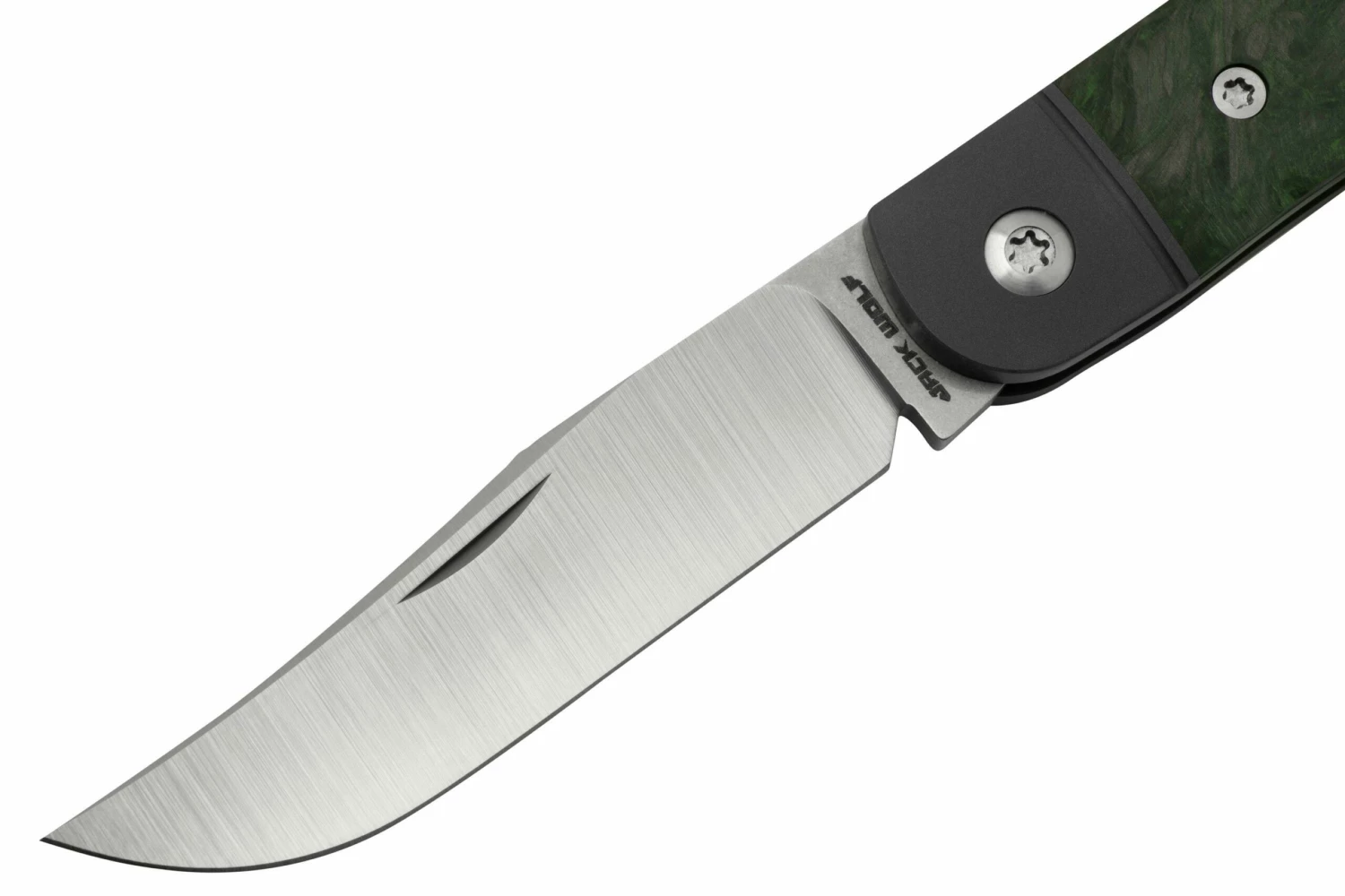 Jack Wolf Javelina Jack, JAVEL-01-DMGR, Fat Carbon Dark Matter Green, Couteau De Poche Slipjoint 5 Jack Wolf Javelina Jack, JAVEL-01-DMGR, Fat Carbon Dark Matter Green, Couteau De Poche Slipjoint – Image 3