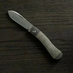 Jack Wolf K9 Jack, Green Canvas Micarta K9-01-GRN Couteau De Poche Slipjoint