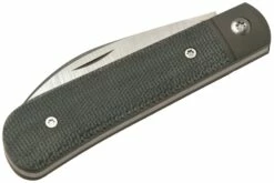 Jack Wolf Laid Back Jack, Black Canvas Micarta LAIDB-01-BLK Couteau De Poche Slipjoint -KNIVESANDTOOLS Magasin JW LAIDB 01 BLK 06 jackwolf