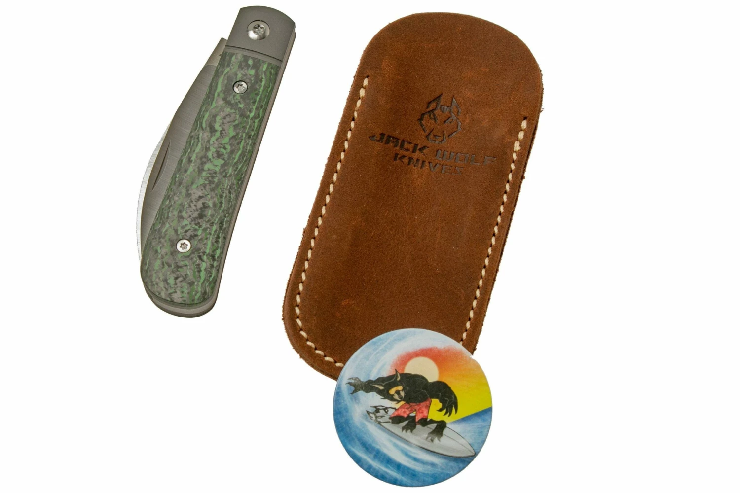 Jack Wolf Laid Back Jack, Fat Carbon Jungle Wear LAIDB-01-FCG Couteau De Poche Slipjoint 9 Jack Wolf Laid Back Jack, Fat Carbon Jungle Wear LAIDB-01-FCG Couteau De Poche Slipjoint – Image 7