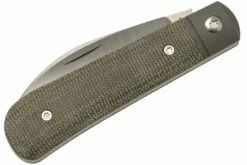 Jack Wolf Laid Back Jack, Green Canvas Micarta LAIDB-01-GRN Couteau De Poche Slipjoint -KNIVESANDTOOLS Magasin JW LAIDB 01 GRN 06 jackwolf