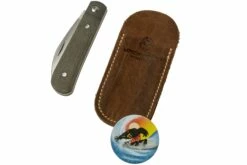 Jack Wolf Laid Back Jack, Green Canvas Micarta LAIDB-01-GRN Couteau De Poche Slipjoint -KNIVESANDTOOLS Magasin JW LAIDB 01 GRN 07 jackwolf