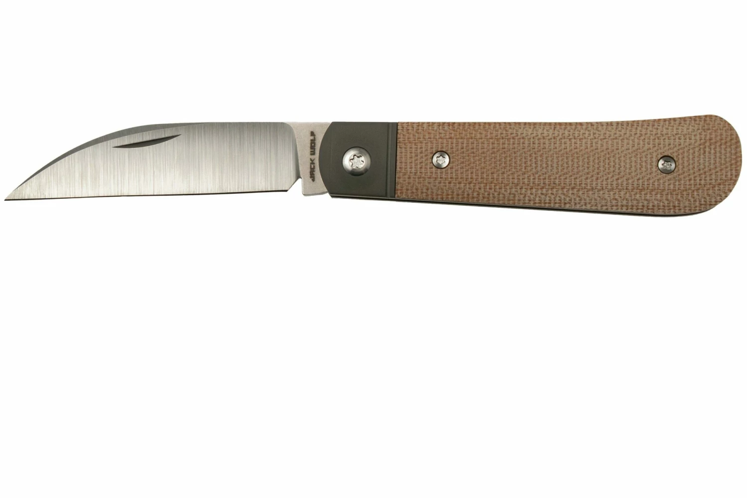 Jack Wolf Laid Back Jack, Natural Canvas Micarta LAIDB-01-NAT Couteau De Poche Slipjoint 3 Jack Wolf Laid Back Jack, Natural Canvas Micarta LAIDB-01-NAT Couteau De Poche Slipjoint
