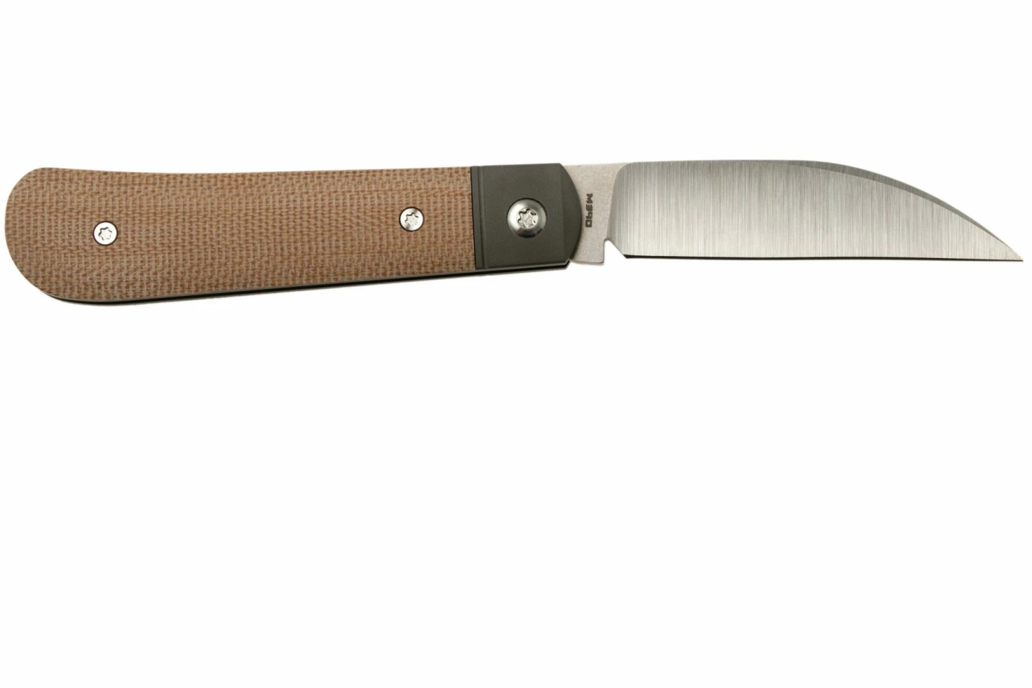 Jack Wolf Laid Back Jack, Natural Canvas Micarta LAIDB-01-NAT Couteau De Poche Slipjoint 4 Jack Wolf Laid Back Jack, Natural Canvas Micarta LAIDB-01-NAT Couteau De Poche Slipjoint – Image 2