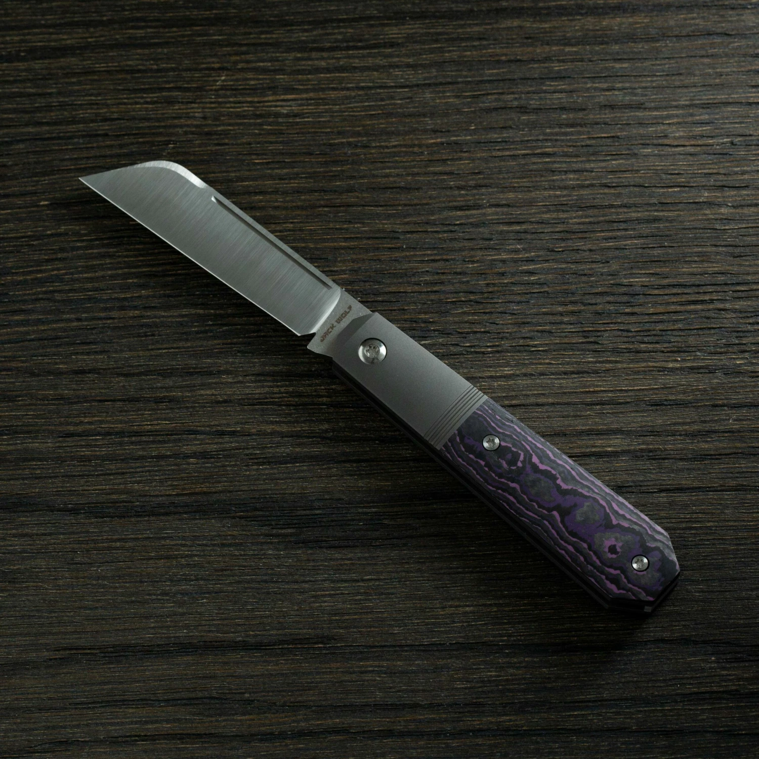 Jack Wolf Midnight Jack, Fat Carbon Purple Haze MIDNI-01-FCP Couteaux De Poche Slipjoint 3 Jack Wolf Midnight Jack, Fat Carbon Purple Haze MIDNI-01-FCP Couteaux De Poche Slipjoint