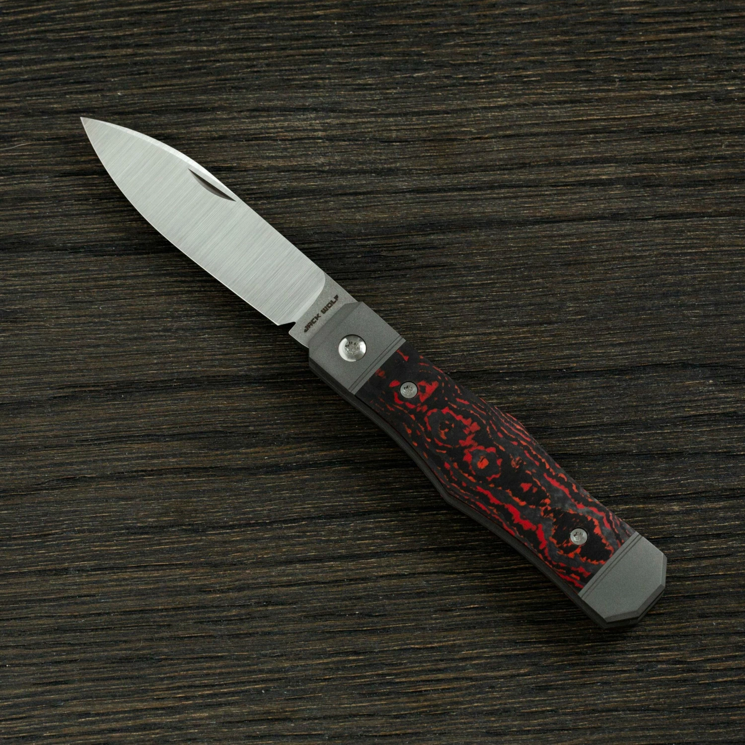 Jack Wolf Vampire Jack VAMPI-01-FCLF Fat Carbon Lava Flow Couteau De Poche Slipjoint 3 Jack Wolf Vampire Jack VAMPI-01-FCLF Fat Carbon Lava Flow Couteau De Poche Slipjoint
