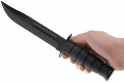 KA-BAR USMC 1211 Plain Edge, Kraton, Etui En Cuir -KNIVESANDTOOLS Magasin KA1211 05 ka bar ka1211 05