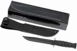 KA-BAR USMC 1211 Plain Edge, Kraton, Etui En Cuir -KNIVESANDTOOLS Magasin KA1211 08 ka bar ka1211 08