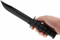 KA-BAR USMC 1214 Lame Partiellement Dentelée, Kraton, étui Kydex 14 KA-BAR USMC 1214 Lame Partiellement Dentelée, Kraton, étui Kydex -KNIVESANDTOOLS Magasin KA1214 05 ka bar ka1214 05