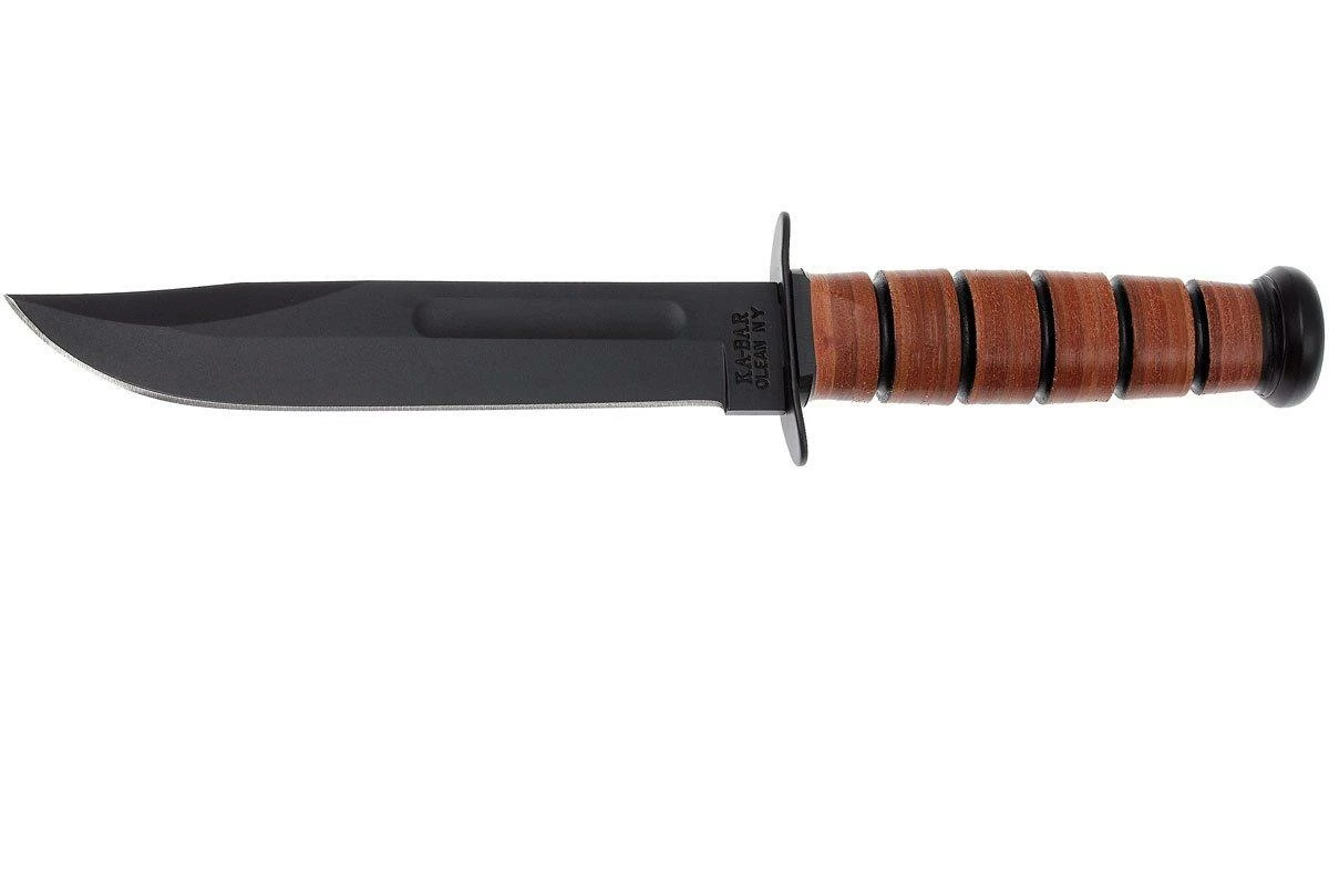 KA-BAR USMC 1217 Plain Edge, Cuir, étui Cuir 3 KA-BAR USMC 1217 Plain Edge, Cuir, étui Cuir