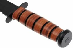 KA-BAR USMC 1218 Partiellement Dentelé, Cuir, étui En Cuir -KNIVESANDTOOLS Magasin KA1218 03 ka bar ka1218 03