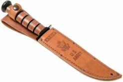 KA-BAR U.S. Army Knife 1220 Couteau à Lame Fixe, étui En Cuir -KNIVESANDTOOLS Magasin KA1220 07 ka bar