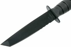 KA-BAR Short Tanto 1255 Partiellement Dentelé, étui En Cuir -KNIVESANDTOOLS Magasin KA1255 03 ka bar