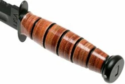 KA-BAR Short 1261 Couteau à Lame Fixe Partiellement Dentelé, étui En Cuir -KNIVESANDTOOLS Magasin KA1261 04 ka bar