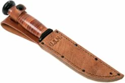 KA-BAR Mark I USN 2225 Leather Couteau à Lame Fixe -KNIVESANDTOOLS Magasin KA2225 07 ka bar