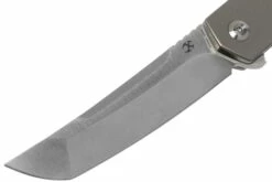 Kansept Hazakura K1019A2 Satin Tanto, Titanium Timascus Couteau De Poche, Max Tkachuk Design -KNIVESANDTOOLS Magasin KSK1019A2 03 kansept