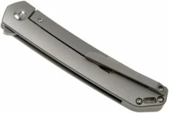 Kansept Hazakura K1019A2 Satin Tanto, Titanium Timascus Couteau De Poche, Max Tkachuk Design -KNIVESANDTOOLS Magasin KSK1019A2 04 kansept