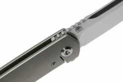 Kansept Hazakura K1019A2 Satin Tanto, Titanium Timascus Couteau De Poche, Max Tkachuk Design -KNIVESANDTOOLS Magasin KSK1019A2 06 kansept