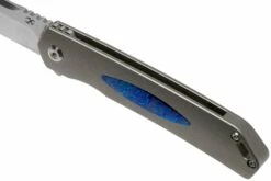 Kansept Hazakura K1019A2 Satin Tanto, Titanium Timascus Couteau De Poche, Max Tkachuk Design -KNIVESANDTOOLS Magasin KSK1019A2 07 kansept