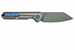 Kansept Bulldozer K1028A2 Blackwashed 20CV, Gray Titanium Couteau De Poche, Kim Ning Design -KNIVESANDTOOLS Magasin KSK1028A2 02 kansept