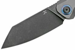 Kansept Bulldozer K1028A2 Blackwashed 20CV, Gray Titanium Couteau De Poche, Kim Ning Design -KNIVESANDTOOLS Magasin KSK1028A2 03 kansept