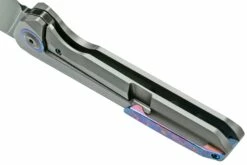 Kansept Bulldozer K1028A2 Blackwashed 20CV, Gray Titanium Couteau De Poche, Kim Ning Design -KNIVESANDTOOLS Magasin KSK1028A2 05 kansept