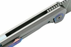 Kansept Bulldozer K1028A2 Blackwashed 20CV, Gray Titanium Couteau De Poche, Kim Ning Design -KNIVESANDTOOLS Magasin KSK1028A2 06 kansept