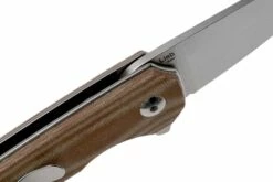Kizer Lieb V2541N4 Brown Micarta Couteau De Poche, Azo Design -KNIVESANDTOOLS Magasin KZV2541N4 06 kizer v202109