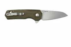 Kizer Lieb M V3541C1, Green Micarta, 154CM, Couteau De Poche, Azo Design -KNIVESANDTOOLS Magasin KZV3541C1 02 kizer