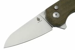 Kizer Lieb M V3541C1, Green Micarta, 154CM, Couteau De Poche, Azo Design -KNIVESANDTOOLS Magasin KZV3541C1 03 kizer