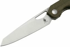 Kizer Genie V4545C1, Green Micarta, 154CM, Couteau De Poche, Gage Design -KNIVESANDTOOLS Magasin KZV4545C1 03 kizer