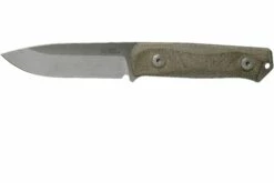 LionSteel B41 Green Canvas Micarta G10 B41-CVG Couteau De Bushcraft