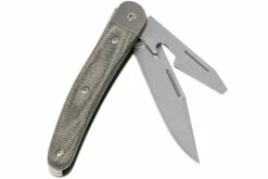 LionSteel Jack 2 Green Canvas Micarta JK2 CVG Couteau De Poche -KNIVESANDTOOLS Magasin LI JK2 CVG 02 lionsteel