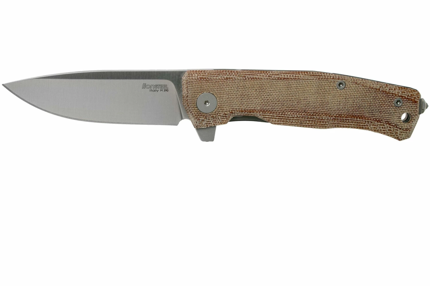 LionSteel Myto MT01-CVN Natural Canvas Micarta Couteau De Poche, Molletta Design 3 LionSteel Myto MT01-CVN Natural Canvas Micarta Couteau De Poche, Molletta Design