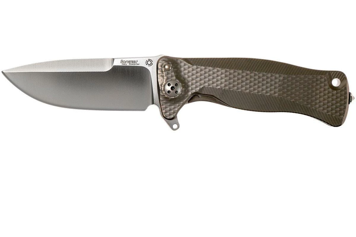 LionSteel SR11 Titanium Grey, Satin Blade, SR11 G Couteau De Poche 3 LionSteel SR11 Titanium Grey, Satin Blade, SR11 G Couteau De Poche