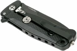 LionSteel SR22A-BB Black Aluminium, Black Blade -KNIVESANDTOOLS Magasin LI SR22A BB 04 lionsteel li sr22a bb 04
