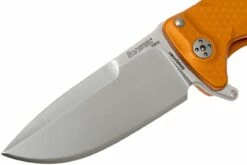 LionSteel SR22A-OS Orange Aluminium, Satin Blade -KNIVESANDTOOLS Magasin LI SR22A OS 03 lionsteel li sr22a os 03