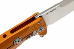 LionSteel SR22A-OS Orange Aluminium, Satin Blade -KNIVESANDTOOLS Magasin LI SR22A OS 06 lionsteel li sr22a os 06