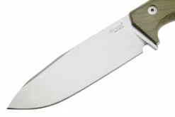 Lionsteel T6 Satin, Green Canvas Micarta T6-CVG Couteau Fixe -KNIVESANDTOOLS Magasin LI T6 CVG 03 lionsteel
