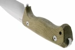 Lionsteel T6 Satin, Green Canvas Micarta T6-CVG Couteau Fixe -KNIVESANDTOOLS Magasin LI T6 CVG 04 lionsteel
