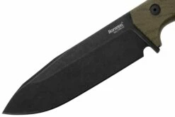 Lionsteel T6 Old Black, Green Canvas Micarta T6B-CVG Couteau Fixe -KNIVESANDTOOLS Magasin LI T6B CVG 03 lionsteel