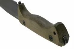 Lionsteel T6 Old Black, Green Canvas Micarta T6B-CVG Couteau Fixe -KNIVESANDTOOLS Magasin LI T6B CVG 04 lionsteel