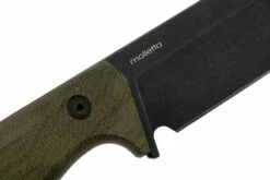 Lionsteel T6 Old Black, Green Canvas Micarta T6B-CVG Couteau Fixe -KNIVESANDTOOLS Magasin LI T6B CVG 05 lionsteel
