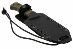 Lionsteel T6 Old Black, Green Canvas Micarta T6B-CVG Couteau Fixe -KNIVESANDTOOLS Magasin LI T6B CVG 06 lionsteel