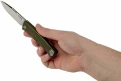 LionSteel Thrill Green Aluminum Couteau De Poche Intégral, Slipjoint 19 LionSteel Thrill Green Aluminum Couteau De Poche Intégral, Slipjoint -KNIVESANDTOOLS Magasin LI TL A GS 09 lionsteel