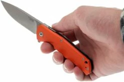 LionSteel TRE G10 GOR Couteau De Poche, Orange -KNIVESANDTOOLS Magasin LI TRE GOR 08 lionsteel tre li tre gor 08