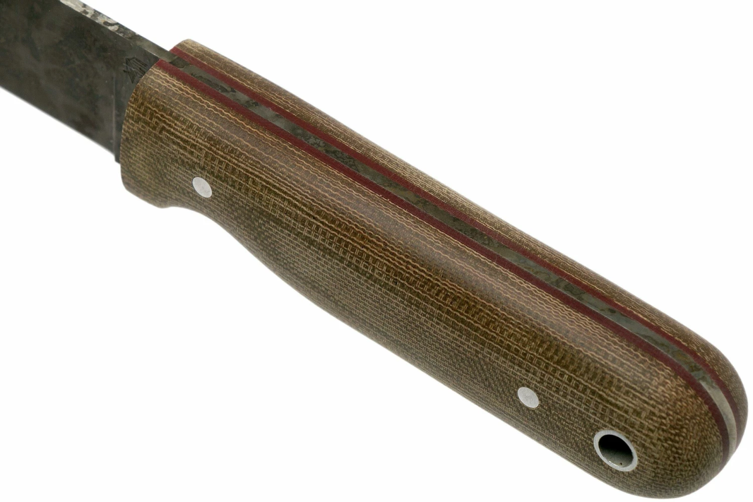 LT Wright Bushcrafter HC, 1075, Matte Green Micarta, Red Liners, Leather Sheath, Couteau De Bushcraft 7 LT Wright Bushcrafter HC, 1075, Matte Green Micarta, Red Liners, Leather Sheath, Couteau De Bushcraft – Image 5