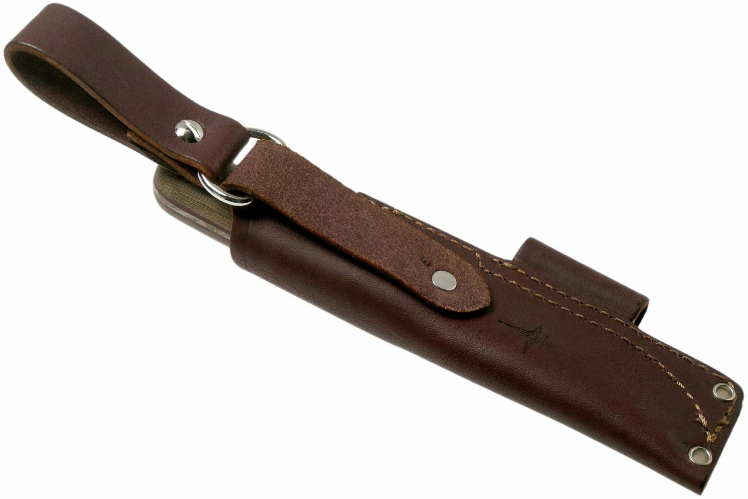 LT Wright Bushcrafter HC, 1075, Matte Green Micarta, Red Liners, Leather Sheath, Couteau De Bushcraft 9 LT Wright Bushcrafter HC, 1075, Matte Green Micarta, Red Liners, Leather Sheath, Couteau De Bushcraft – Image 7