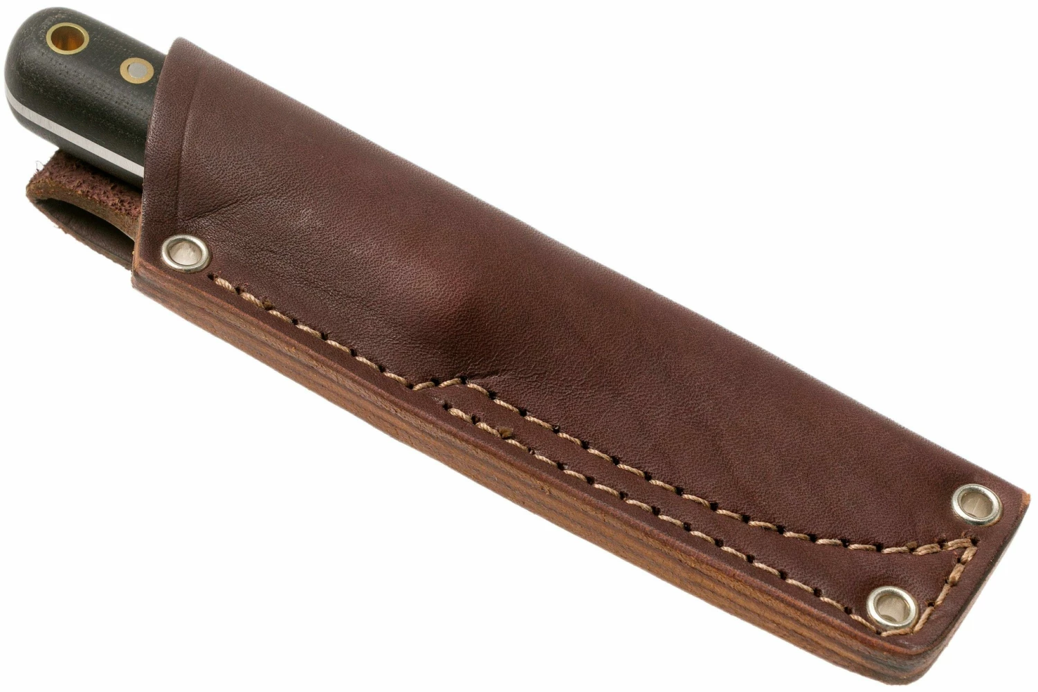 LT Wright Next Gen, A2, Matte Black Micarta, Leather Sheath, Couteau De Bushcraft 8 LT Wright Next Gen, A2, Matte Black Micarta, Leather Sheath, Couteau De Bushcraft – Image 6